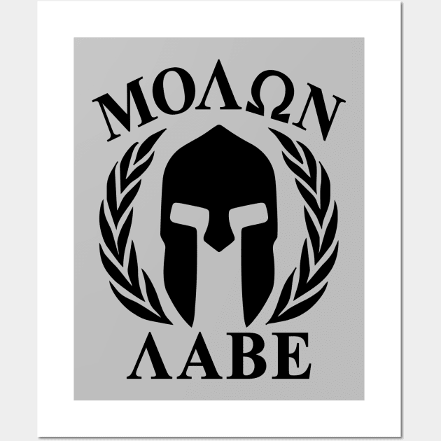 Mod.23 Molon Labe Greek Spartan Wall Art by parashop